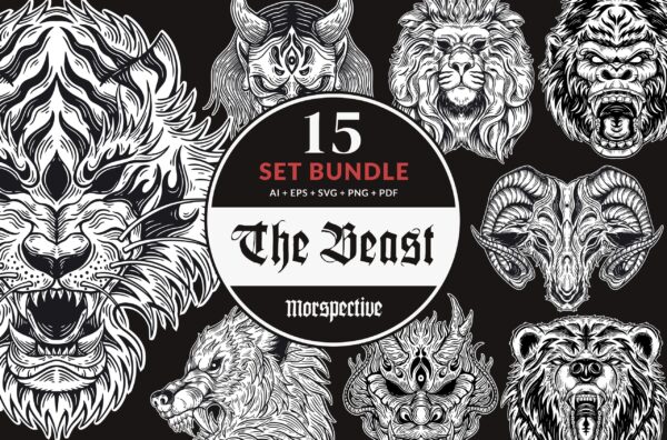 15 Set Bundle Dark Beast and Mask