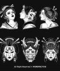 10 Set Japanese Geisha Mask Girl - Image 4