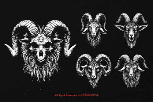 10 Bundle Dark Art Baphomet Goat Satanic - Image 3