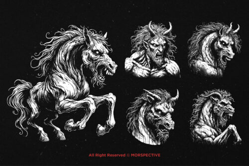 10 Bundle Dark Art Centaurs Mythical - Image 3