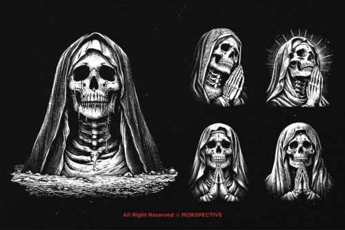 10 Bundle Dark Art Mother Skull - Image 3