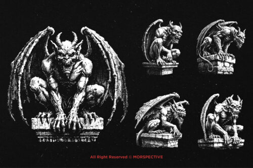 10 Bundle Dark Art Gargoyle Statue - Image 3