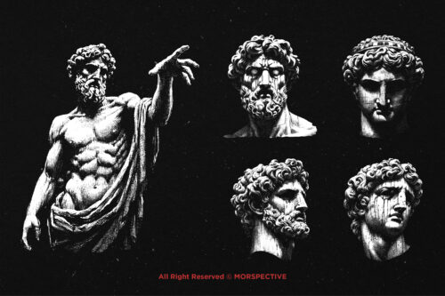 10 Bundle Dark Art Greek Roman Statue - Image 3