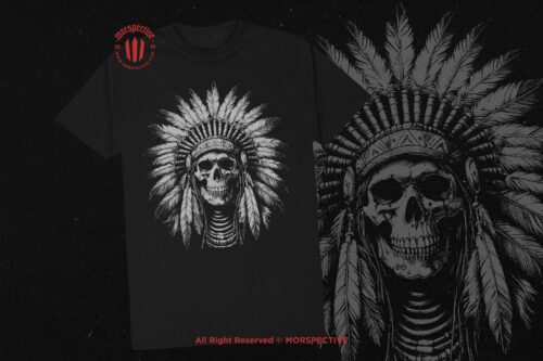 10 Bundle Dark Art Indian American Skull - Image 2