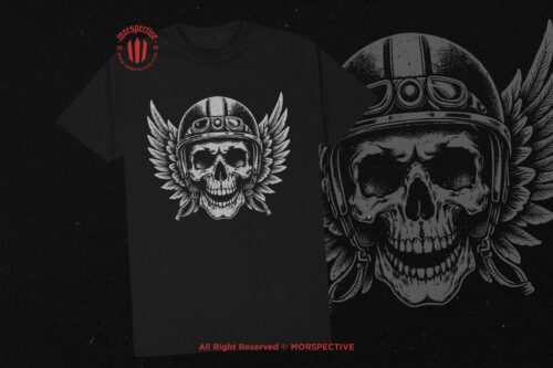 10 Bundle Dark Art Skull Head Biker - Image 2