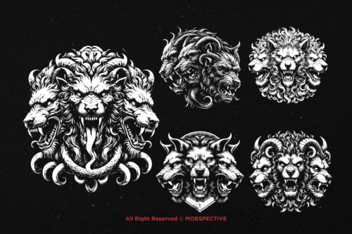 10 Bundle Dark Art Cerberus Mythical - Image 5