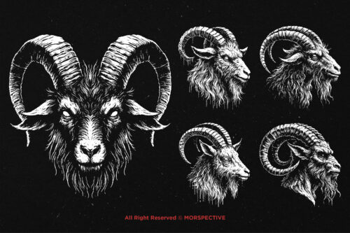 10 Bundle Dark Art Baphomet Goat Satanic - Image 5