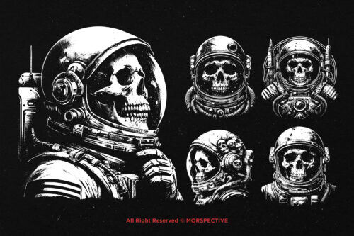 10 Bundle Dark Art Astronaut - Image 5