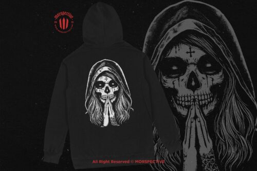 10 Bundle Dark Art Skull Girl Pray - Image 4