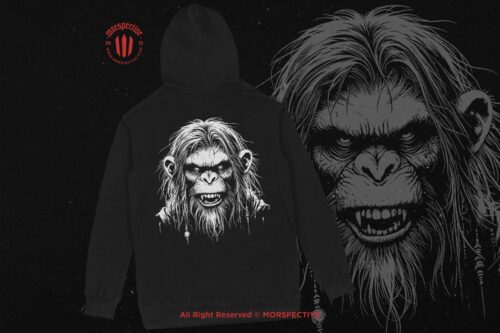 10 Bundle Dark Art Scary Monkey Face - Image 4