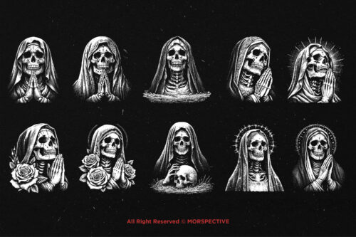 10 Bundle Dark Art Mother Skull - Image 6