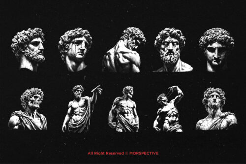 10 Bundle Dark Art Greek Roman Statue - Image 6