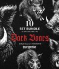 10 Bundle Dark Art Boars Wild