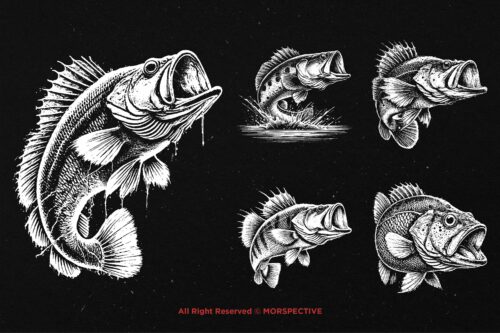 10 Bundle Dark Art Peacock Fishing Bass - Image 3