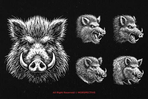10 Bundle Dark Art Wild Boar Beast - Image 3