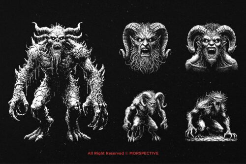 10 Bundle Dark Art Monster Demon - Image 3