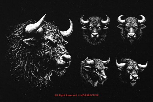 10 Bundle Dark Art Taurus Bull Zodiac - Image 3
