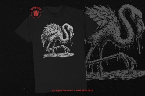 10 Bundle Dark Art Flamingo Bird - Image 2