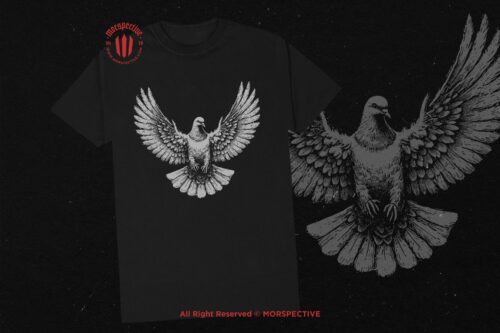 10 Bundle Dark Art Dove Standing on Skull - Image 2