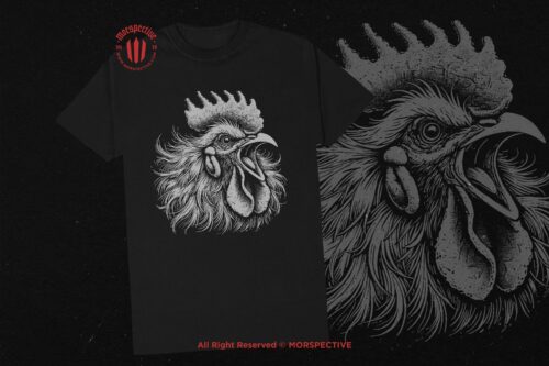 10 Bundle Dark Art Rooster Chicken - Image 2