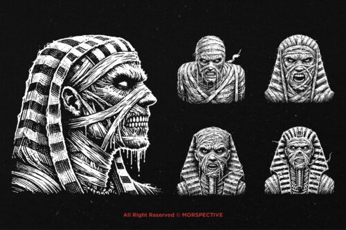 10 Bundle Dark Art Egypt Mummy - Image 5