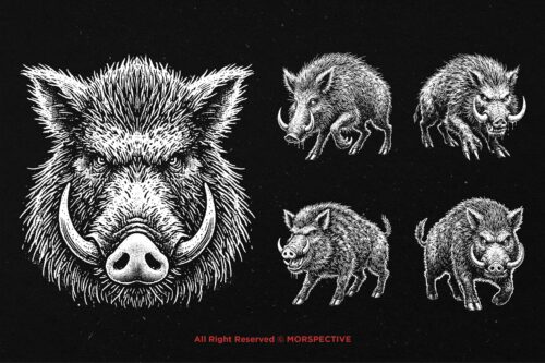 10 Bundle Dark Art Wild Boar Beast - Image 5