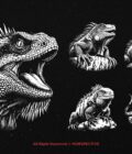 10 Bundle Dark Art Lizard Reptils - Image 5