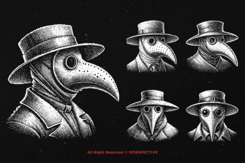 10 Bundle Dark Art Plague Doctor - Image 5