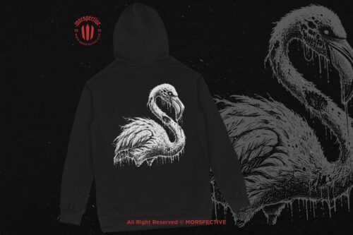 10 Bundle Dark Art Flamingo Bird - Image 4