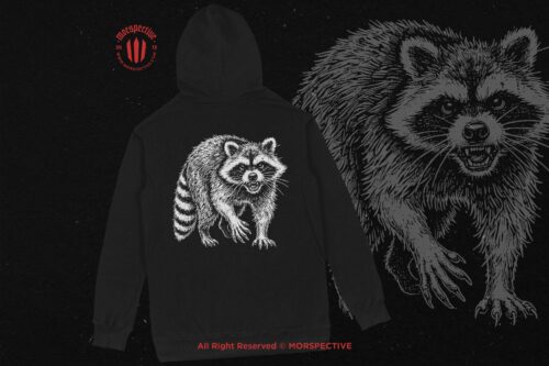 10 Bundle Dark Art Racoon - Image 4