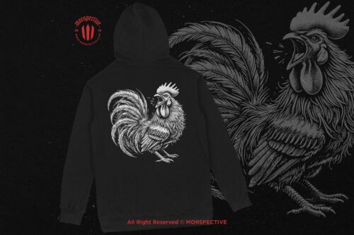 10 Bundle Dark Art Rooster Chicken - Image 4