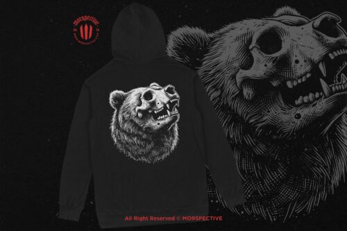 10 Bundle Dark Art Bear Skull - Image 4