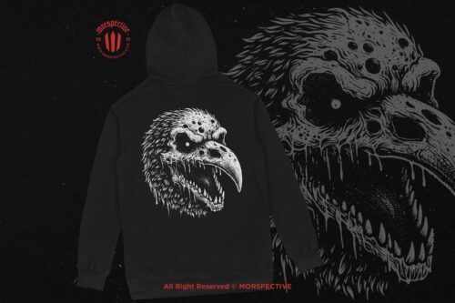 10 Bundle Dark Art Raven Skull Bird - Image 4