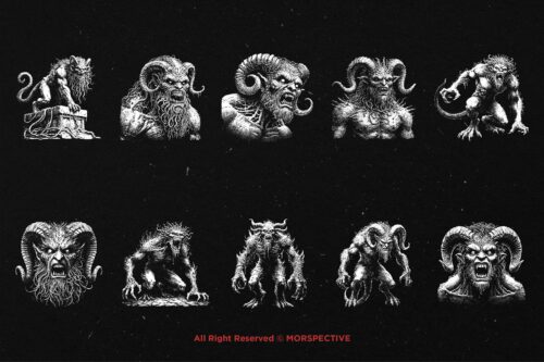 10 Bundle Dark Art Monster Demon - Image 6