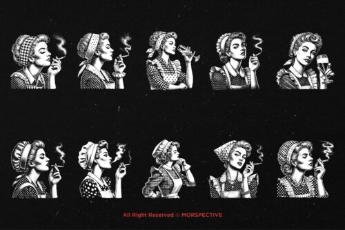 10 Bundle Dark Art Retro Housewife - Image 6