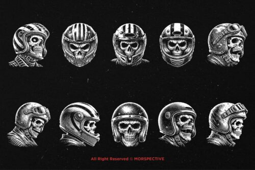 10 Bundle Dark Art Skull Rider - Image 6
