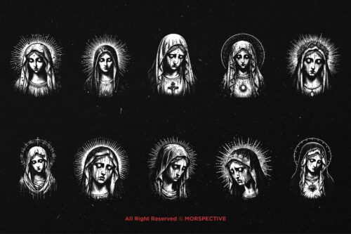 10 Bundle Dark Art Mother Mary - Image 6