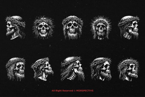 10 Bundle Dark Art Skull God Prophet - Image 6