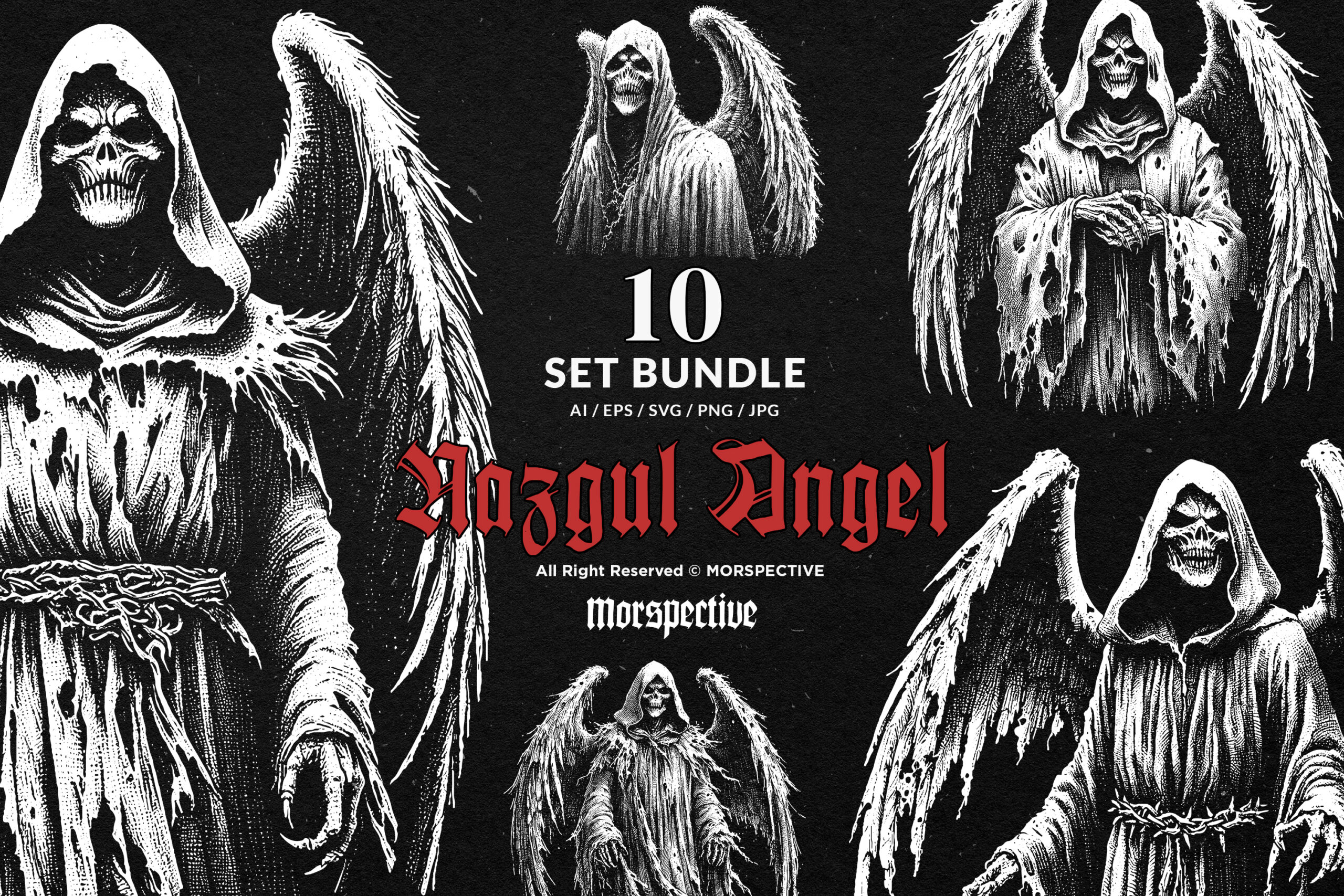10 Bundle Dark Art Nazgul Angel