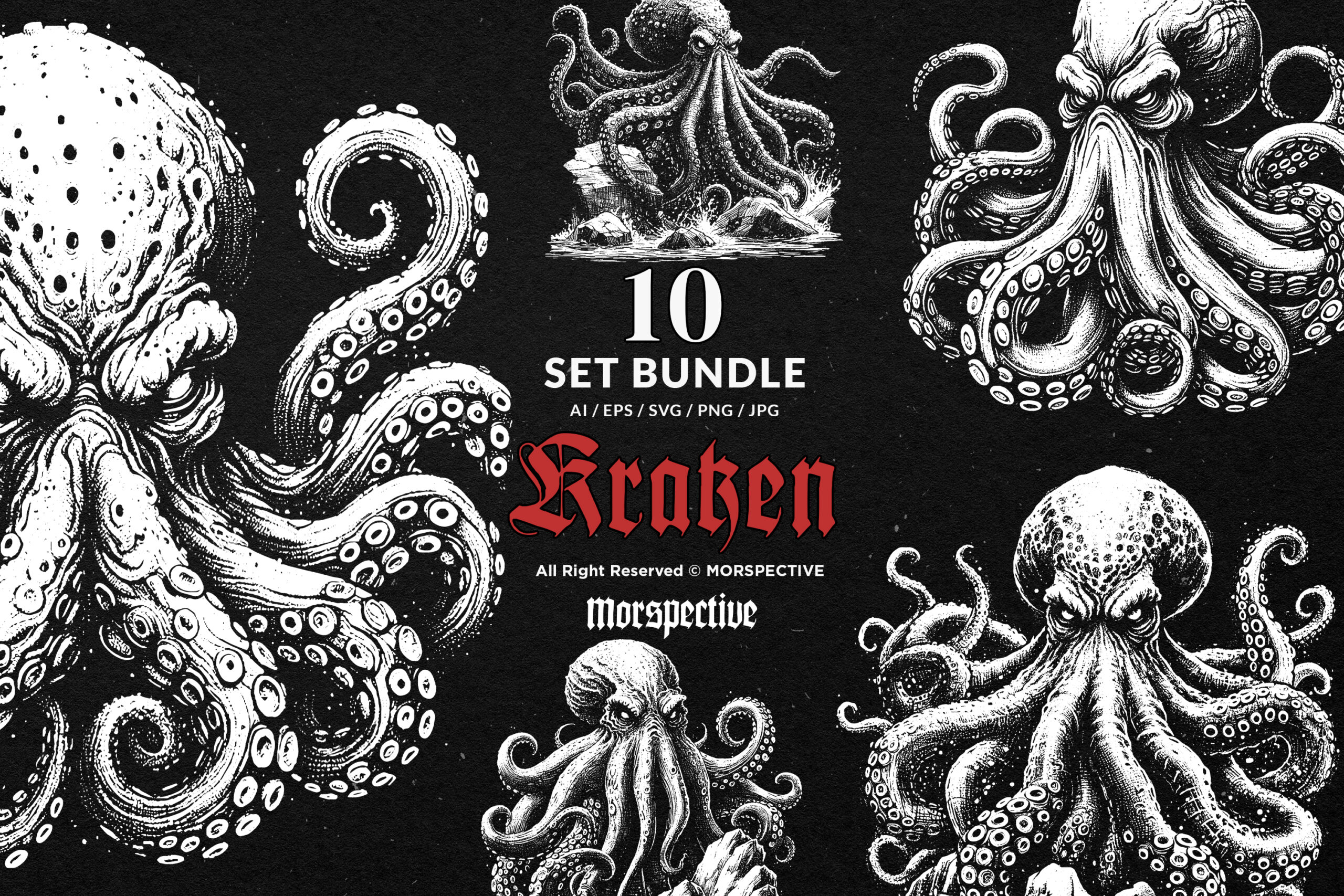 10 Bundle Dark Art Kraken 1 10 Bundle Dark Art Kraken