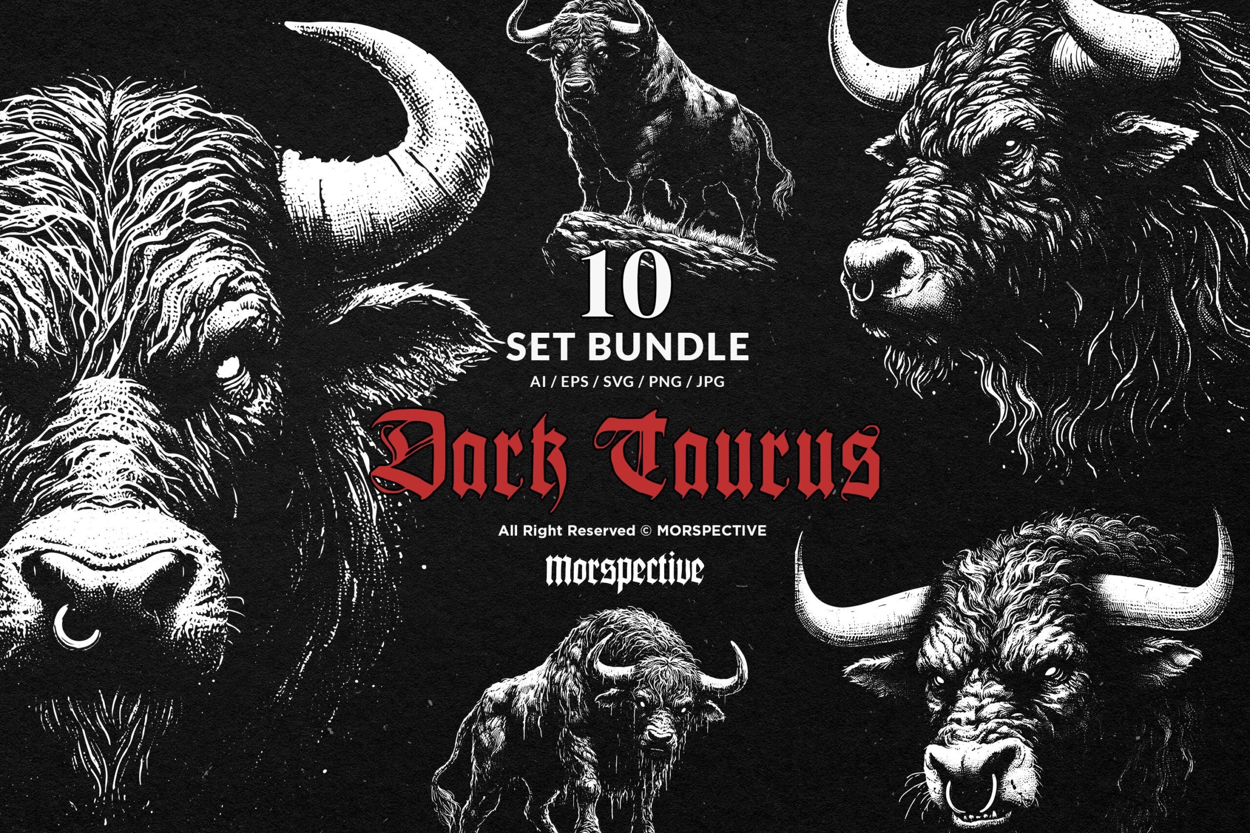 10 Bundle Dark Art Taurus Beast
