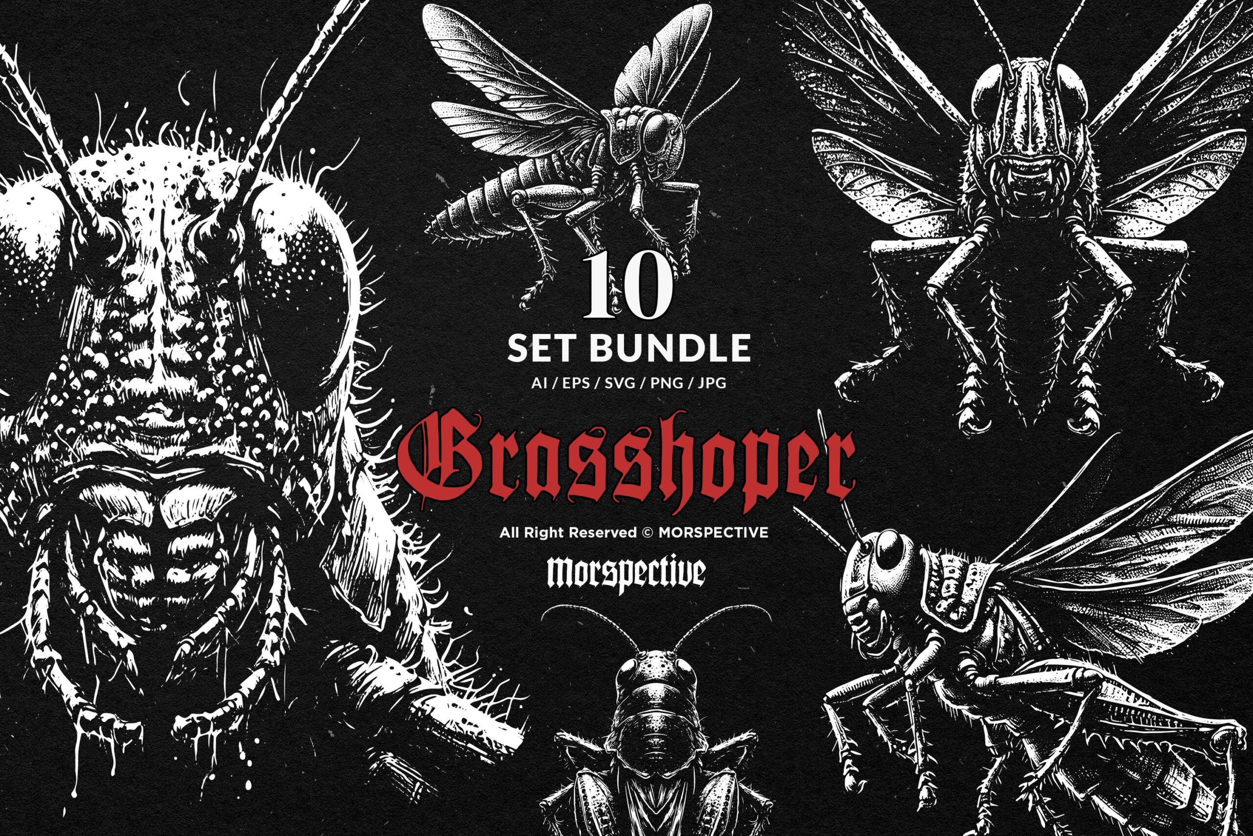 10 Bundle Dark Art Grasshopper