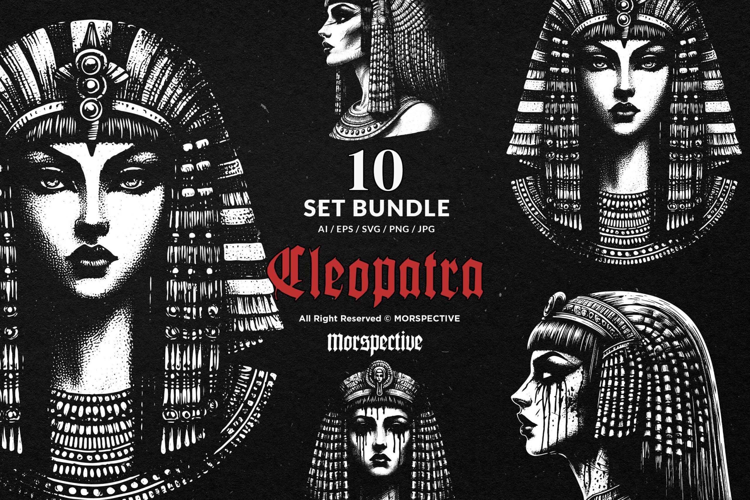 10 Bundle Dark Art Cleopatra