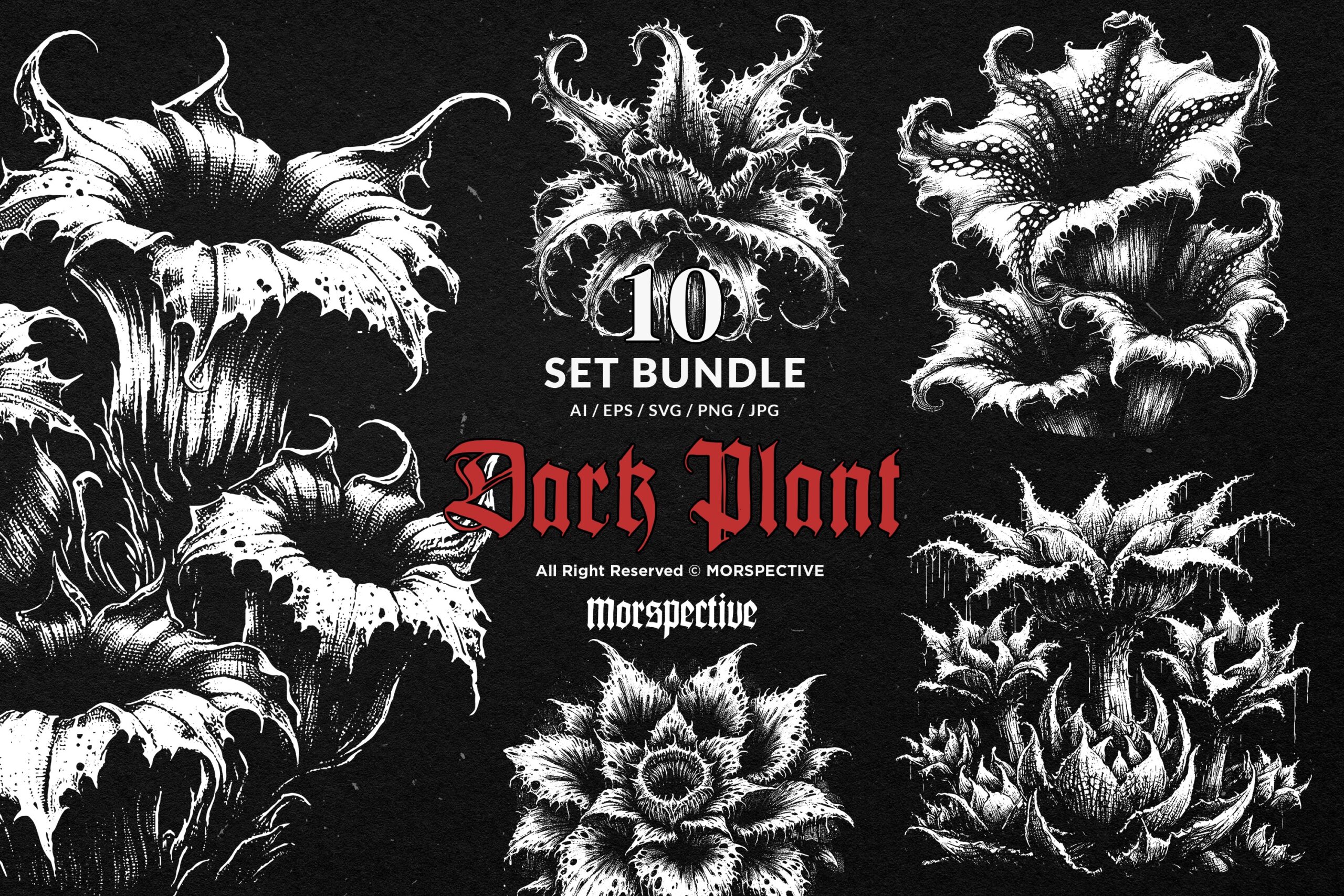 10 Bundle Dark Art Plant