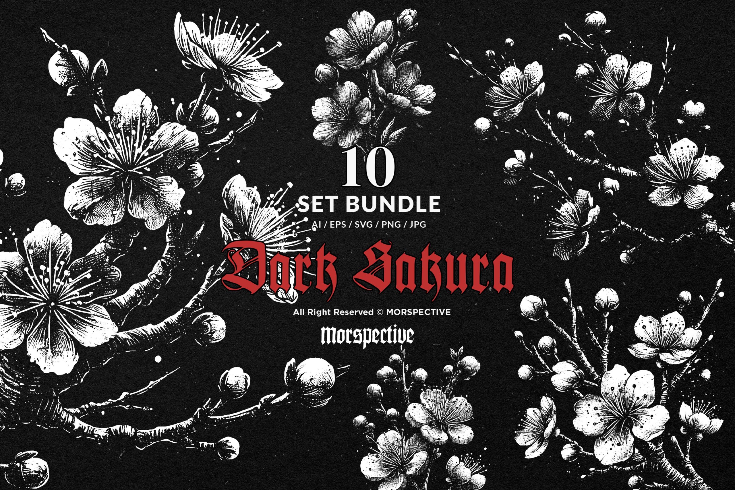 10 Bundle Dark Art Sakura 1 10 Bundle Dark Art Sakura