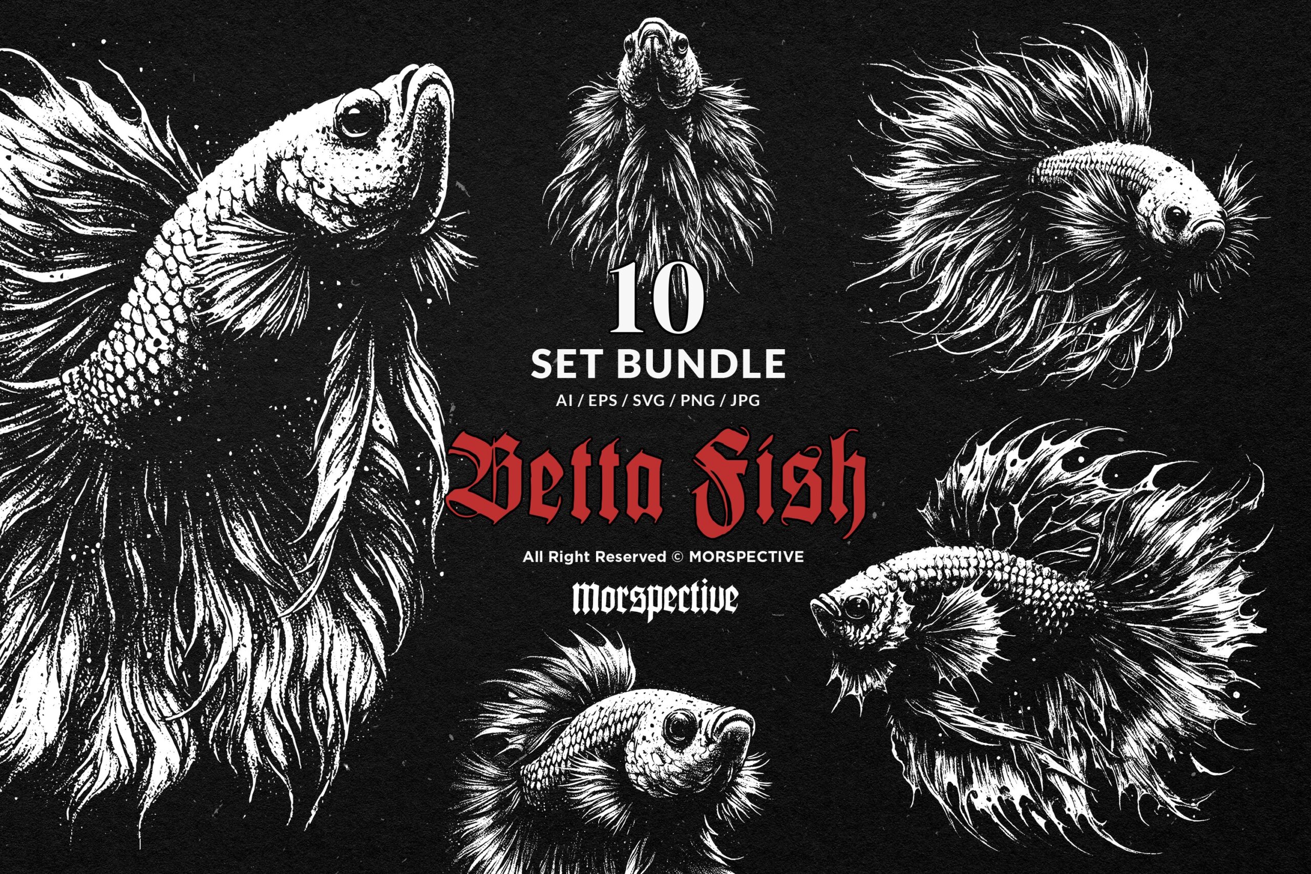 10 Bundle Dark Art Betta Fish 1 10 Bundle Dark Art Betta Fish
