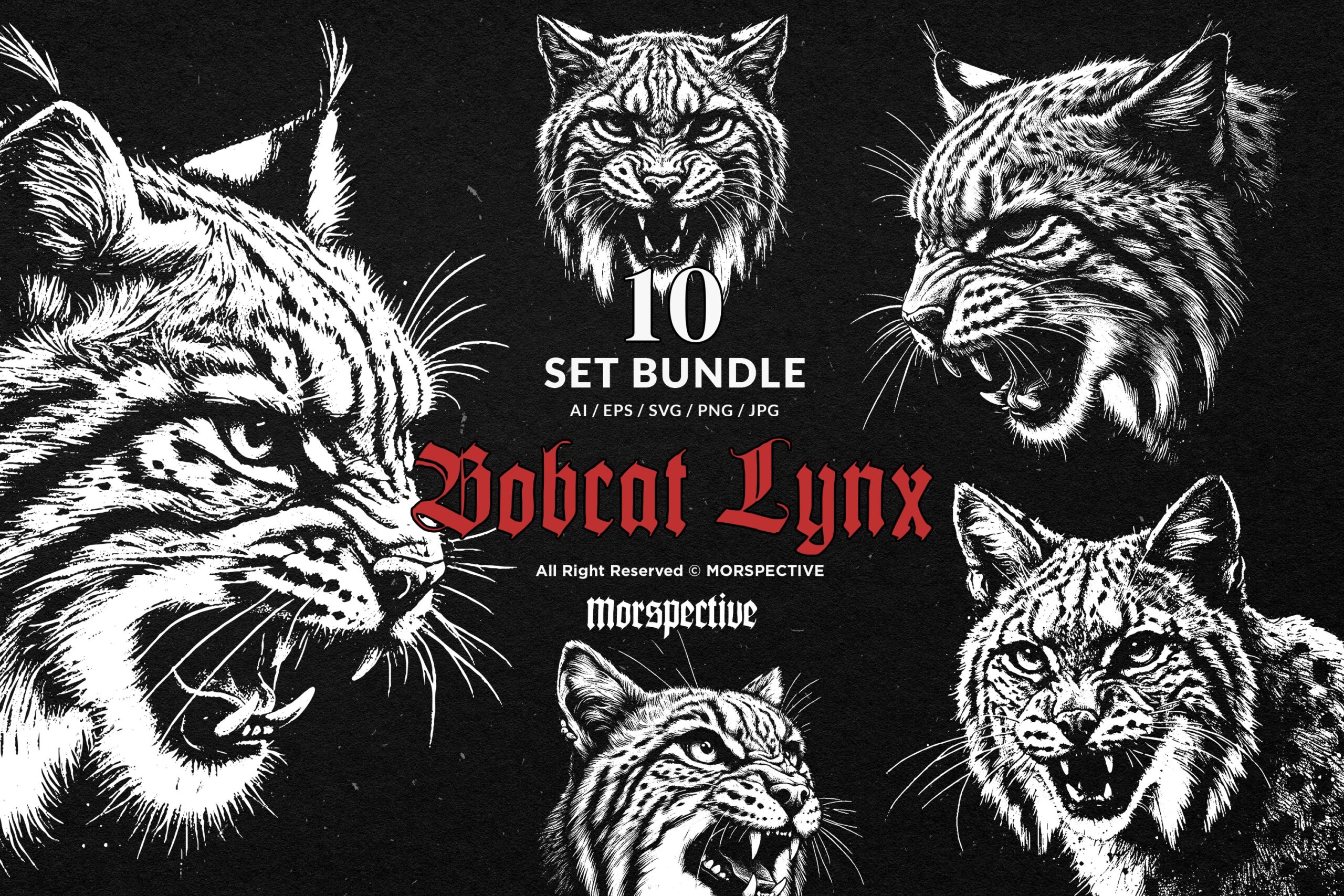 10 Bundle Dark Art Bobcat Lynx 1 10 Bundle Dark Art Bobcat Lynx