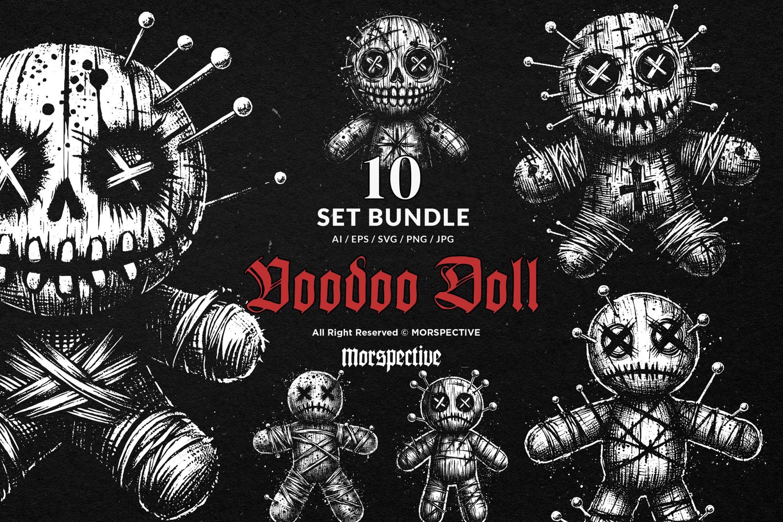 10 Bundle Dark Art Voodoo Doll 1 10 Bundle Dark Art Voodoo Doll
