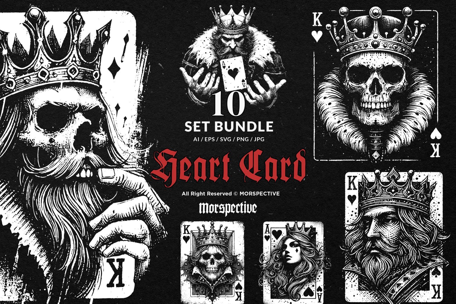 10 Bundle Dark Art Heart Card 1 10 Bundle Dark Art Heart Card