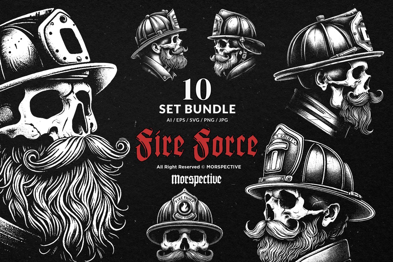 10 Bundle Dark Art Skull Fire Force 1 10 Bundle Dark Art Skull Fire Force